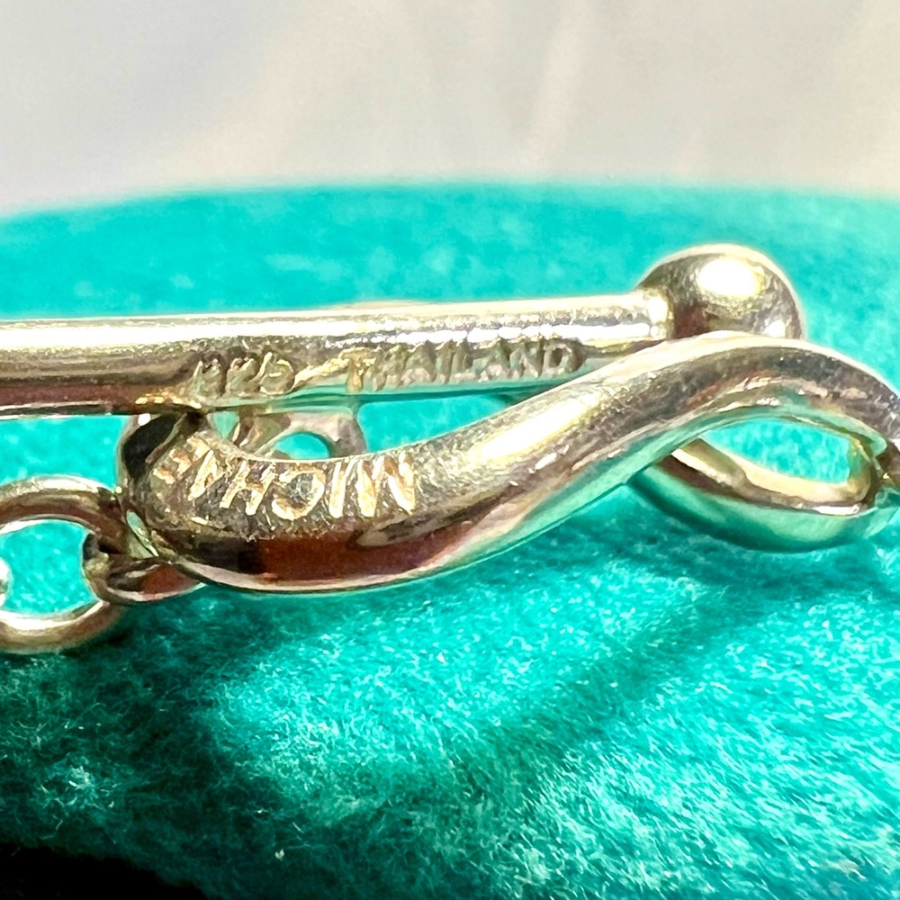 Starry Night by Michael Dawkins, 925 Sterling silver w/pearls & blue topaz. - Picture 14 of 16